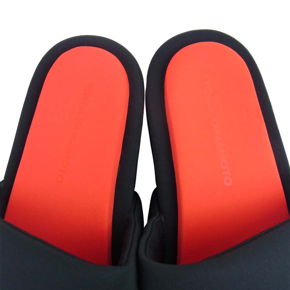 Yohji Yamamoto ヨウジヤマモト Y-3 ワイスリー 21SS FZ4505 SLIDE スライド サンダル シューズ ブラック系 レッド系 27.5cm【極上美品】【中古】