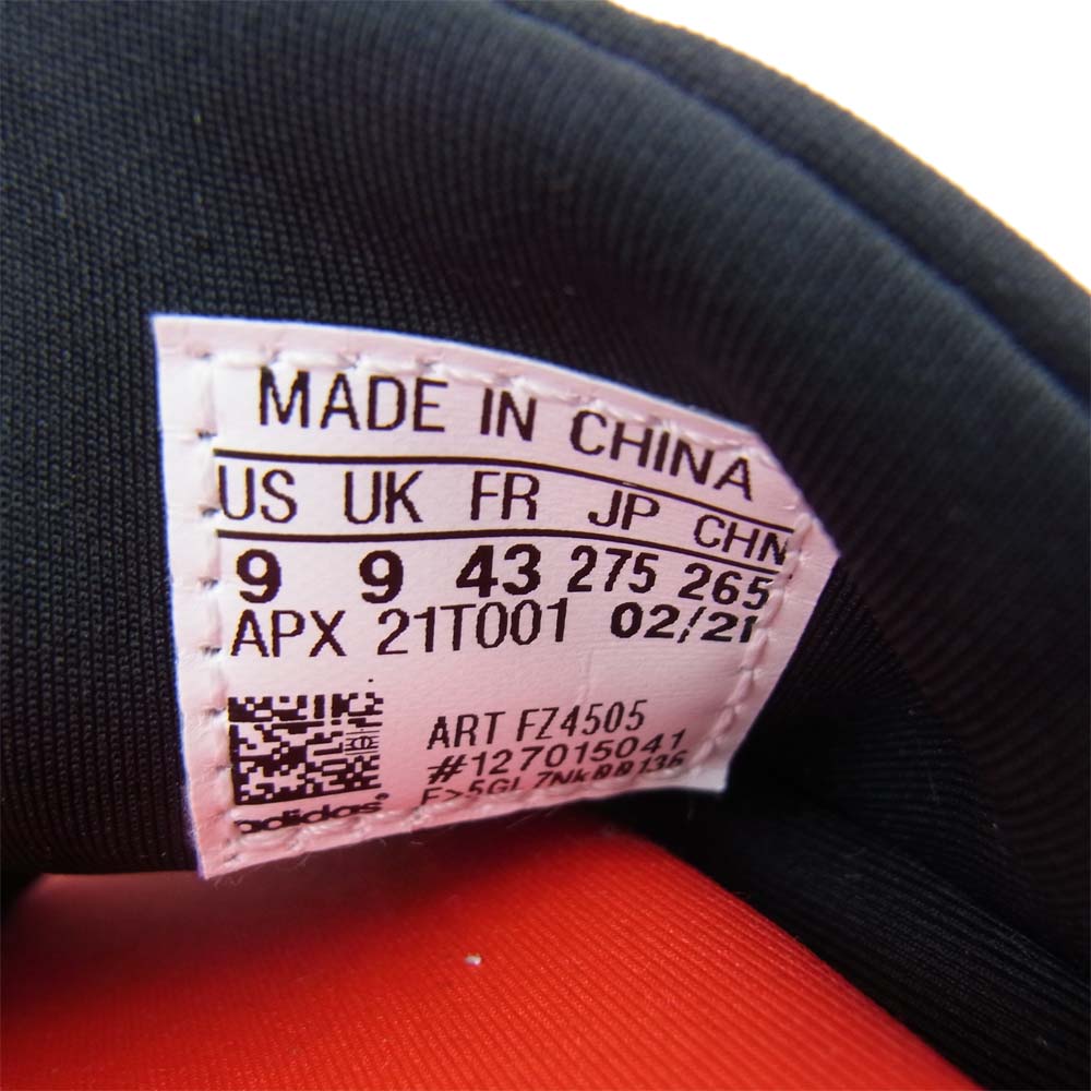 Yohji Yamamoto ヨウジヤマモト Y-3 ワイスリー 21SS FZ4505 SLIDE スライド サンダル シューズ ブラック系 レッド系 27.5cm【極上美品】【中古】