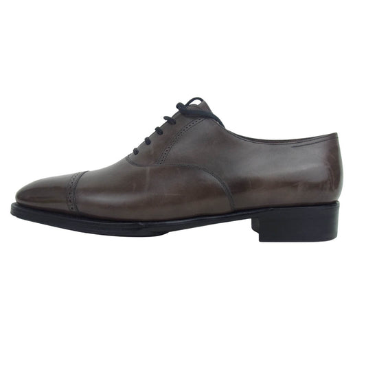 John Lobb ジョンロブ PHILIP II フィリップ 2 オックスフォードカーフレザー パンチドキャップトゥ シューズ ブラウン系 8E【中古】