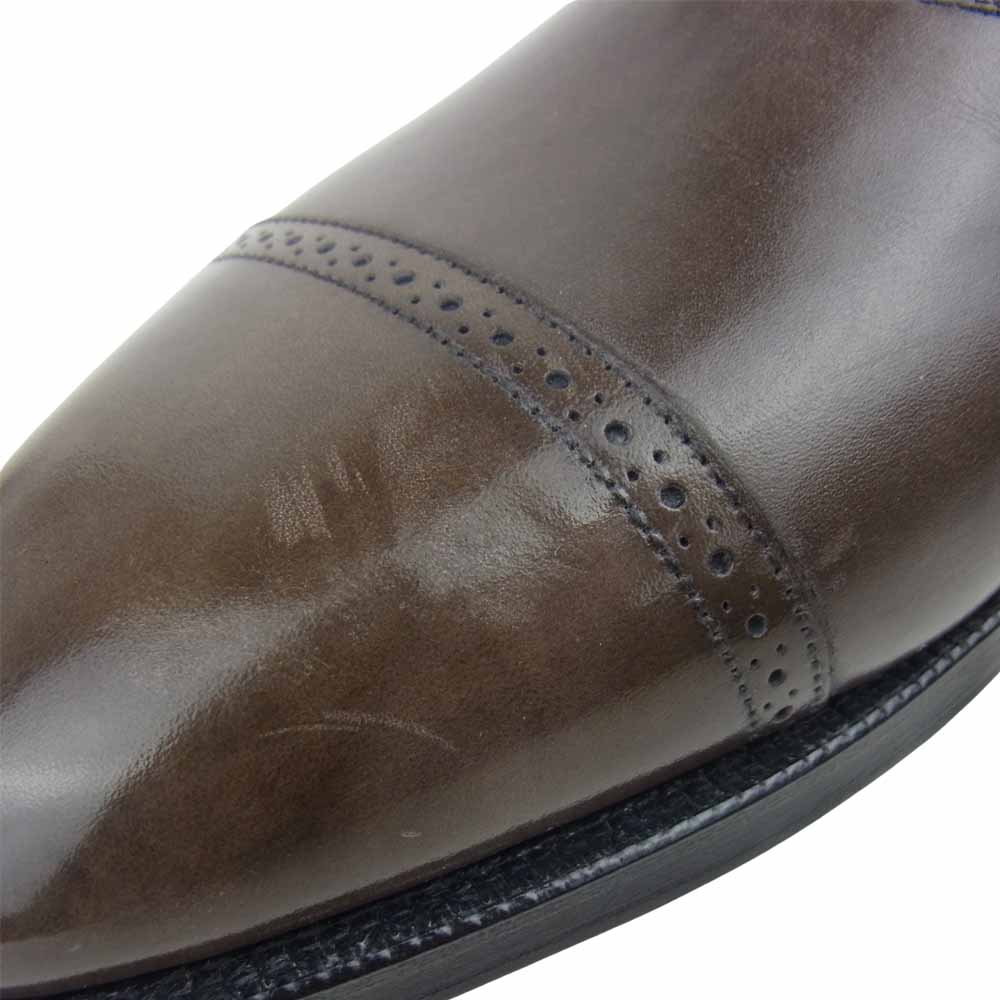 John Lobb ジョンロブ PHILIP II フィリップ 2 オックスフォードカーフレザー パンチドキャップトゥ シューズ ブラウン系 8E【中古】