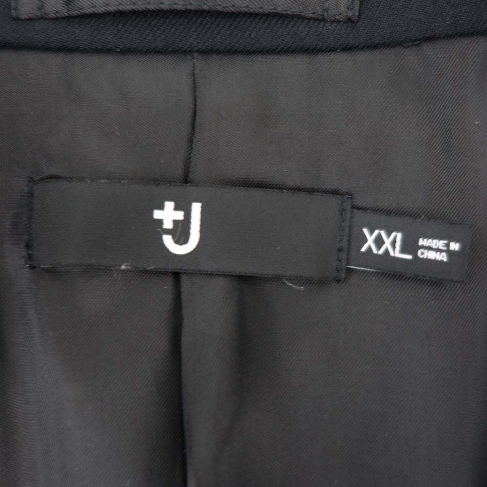 UNIQLO +J ユニクロ 311-432644 ウールブレンド ジャケット パンツ セットアップ ブラック系 XXL【中古】