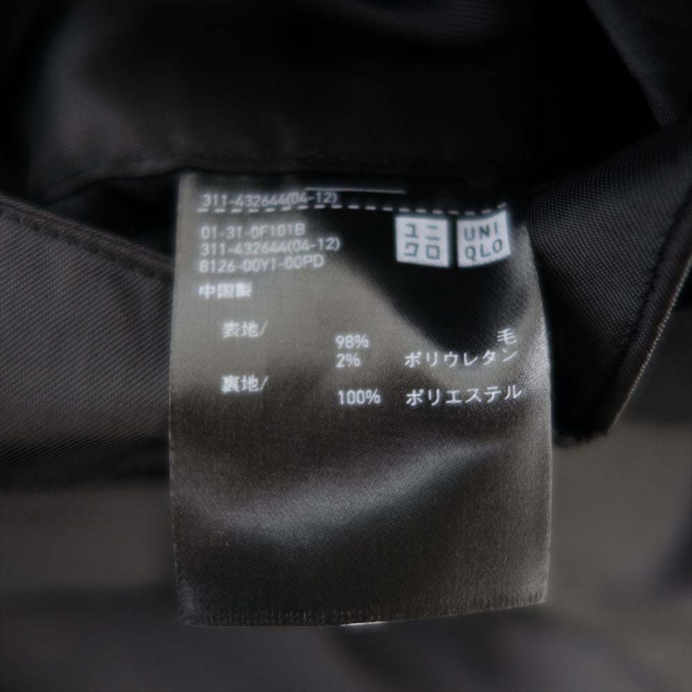 UNIQLO +J ユニクロ 311-432644 ウールブレンド ジャケット パンツ セットアップ ブラック系 XXL【中古】