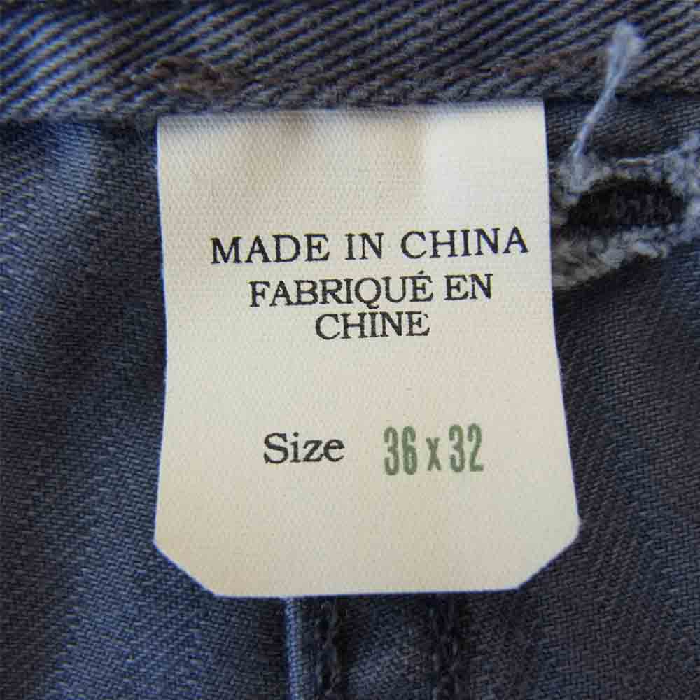 RRL ダブルアールエル MILITARY FIELD CLOTH ミリタリー フィールド クロス ヘリンボーン ボタンフライ ワークパンツ グレー系 36【中古】