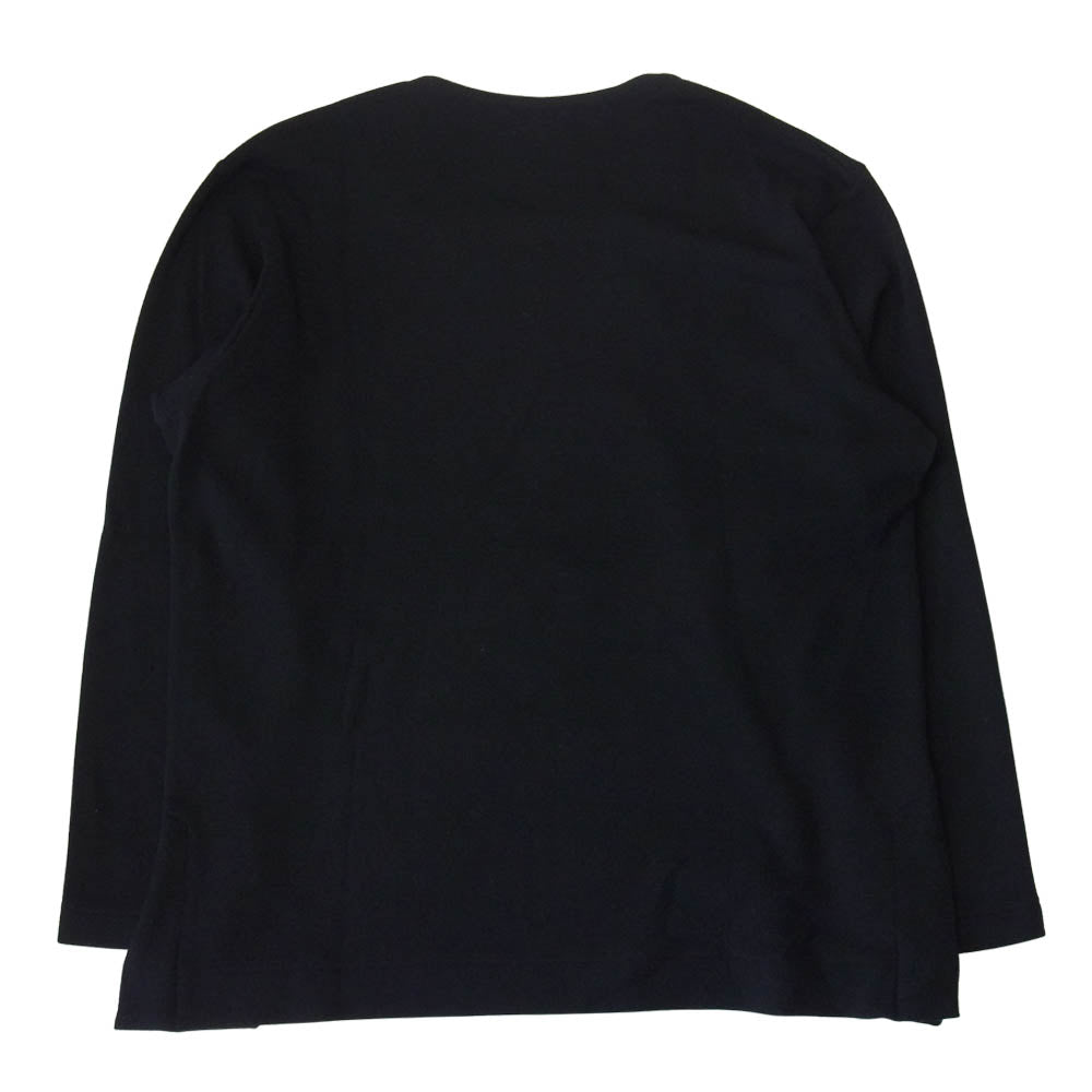 Yohji Yamamoto ヨウジヤマモト POUR HOMME プールオム 19AW HC-T43-173 Lamb wool Round Neck Top ラムウール ラウンドネック ニット ブラック系 3【中古】