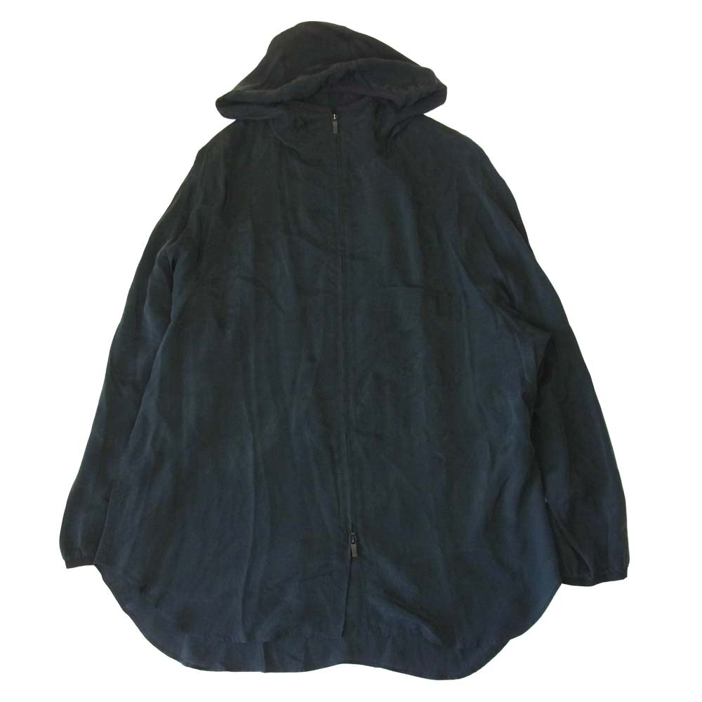 Yohji Yamamoto ヨウジヤマモト Y-3 ワイスリー 21SS GT5261 M SHADE SANDED CUPRO HOODED TOP バックロゴ キュプラ フーデッド ジャケット ブラック系 M【美品】【中古】