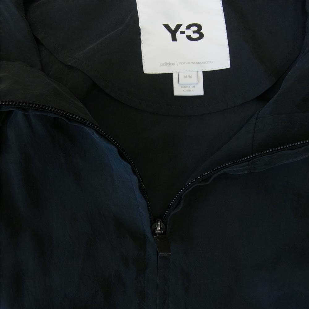 Yohji Yamamoto ヨウジヤマモト Y-3 ワイスリー 21SS GT5261 M SHADE SANDED CUPRO HOODED TOP バックロゴ キュプラ フーデッド ジャケット ブラック系 M【美品】【中古】