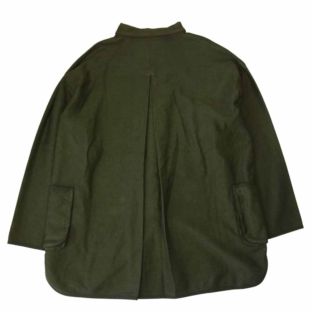 PORTER CLASSIC ポータークラシック 21AW Moleskin Shirt Jacket Olive モールスキン シャツ ジャケット カーキ系 L【中古】
