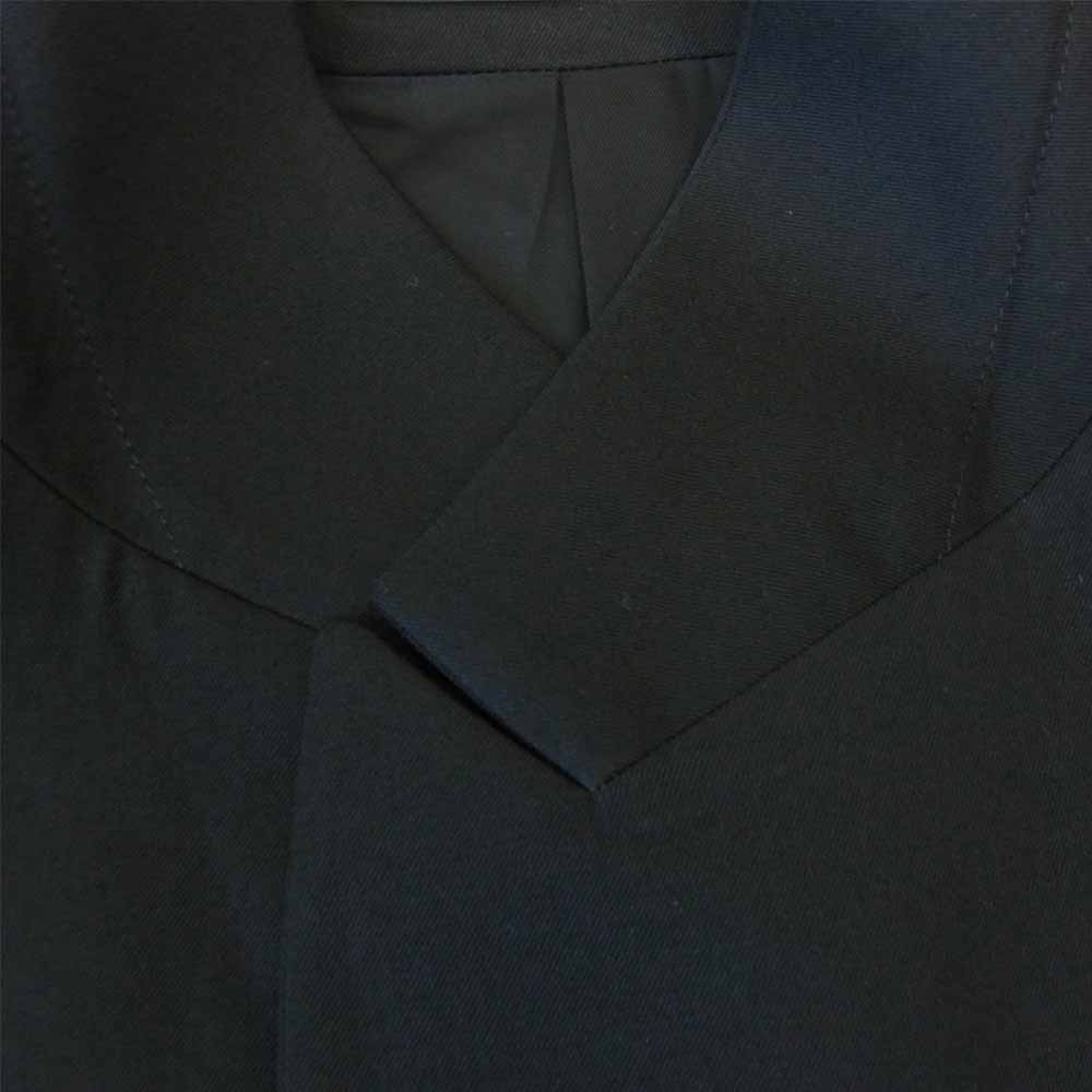 Yohji Yamamoto ヨウジヤマモト POUR HOMME プールオム 未使用 20AW HR-J28-100 PEAK LAPEL UNBALANCE JACKET ウールギャバジン ピークアンバランス ジャケット ブラック系 4【極上美品】【中古】