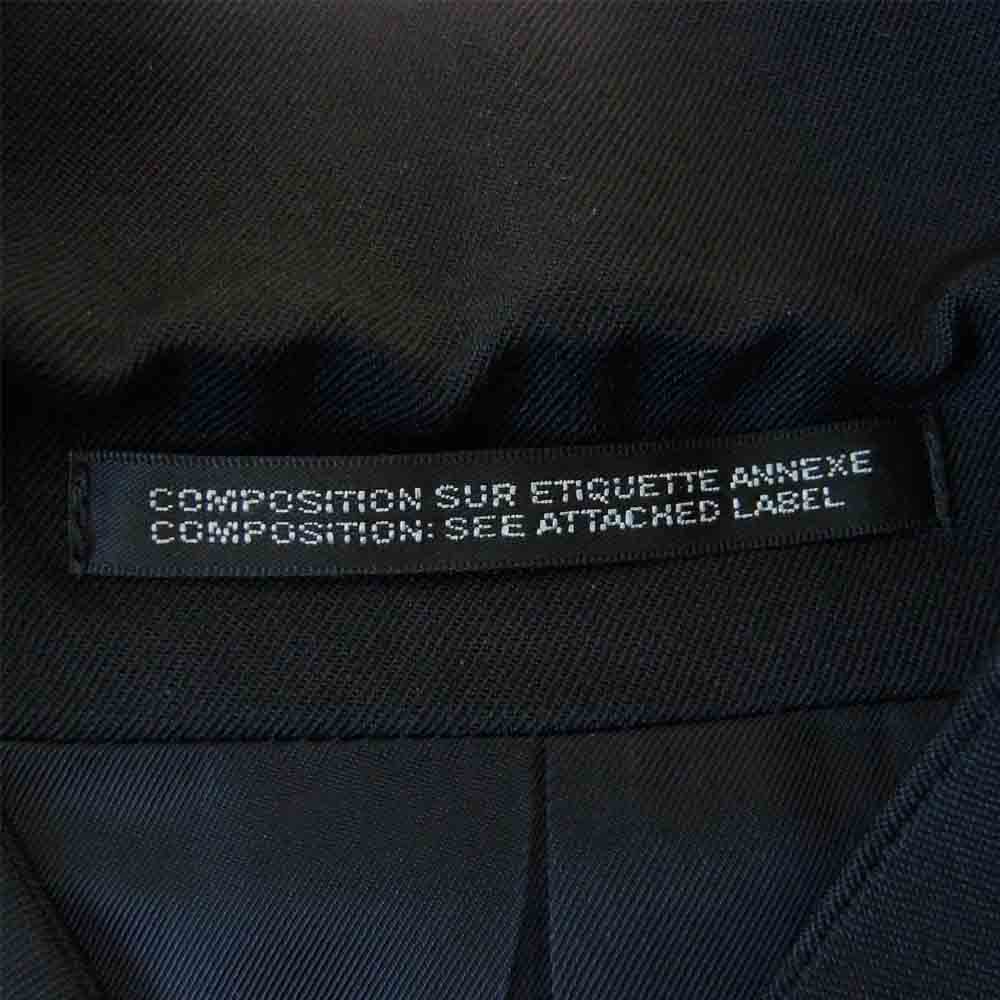 Yohji Yamamoto ヨウジヤマモト POUR HOMME プールオム 未使用 20AW HR-J28-100 PEAK LAPEL UNBALANCE JACKET ウールギャバジン ピークアンバランス ジャケット ブラック系 4【極上美品】【中古】