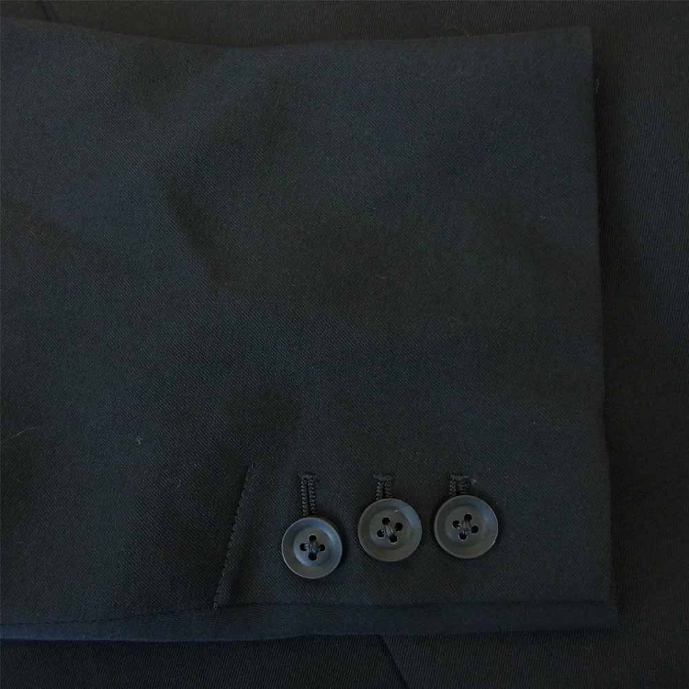 Yohji Yamamoto ヨウジヤマモト POUR HOMME プールオム 未使用 20AW HR-J28-100 PEAK LAPEL UNBALANCE JACKET ウールギャバジン ピークアンバランス ジャケット ブラック系 4【極上美品】【中古】