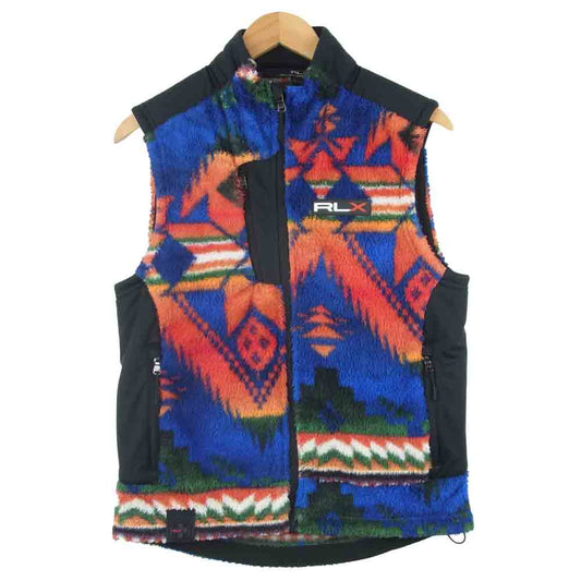 RALPH LAUREN ラルフローレン RLX ネイティブ柄 フリース ボア ベスト 中国製 マルチカラー系 S【中古】