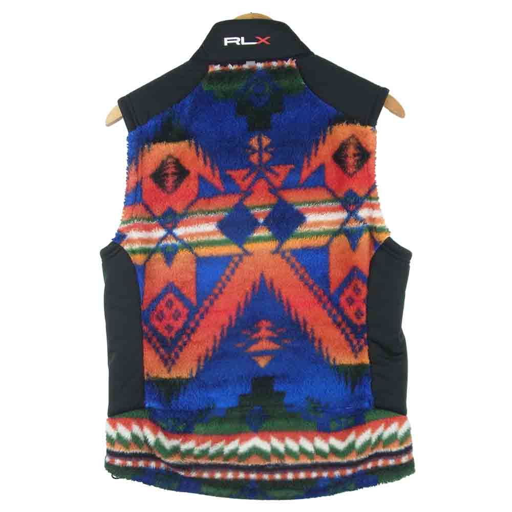RALPH LAUREN ラルフローレン RLX ネイティブ柄 フリース ボア ベスト 中国製 マルチカラー系 S【中古】