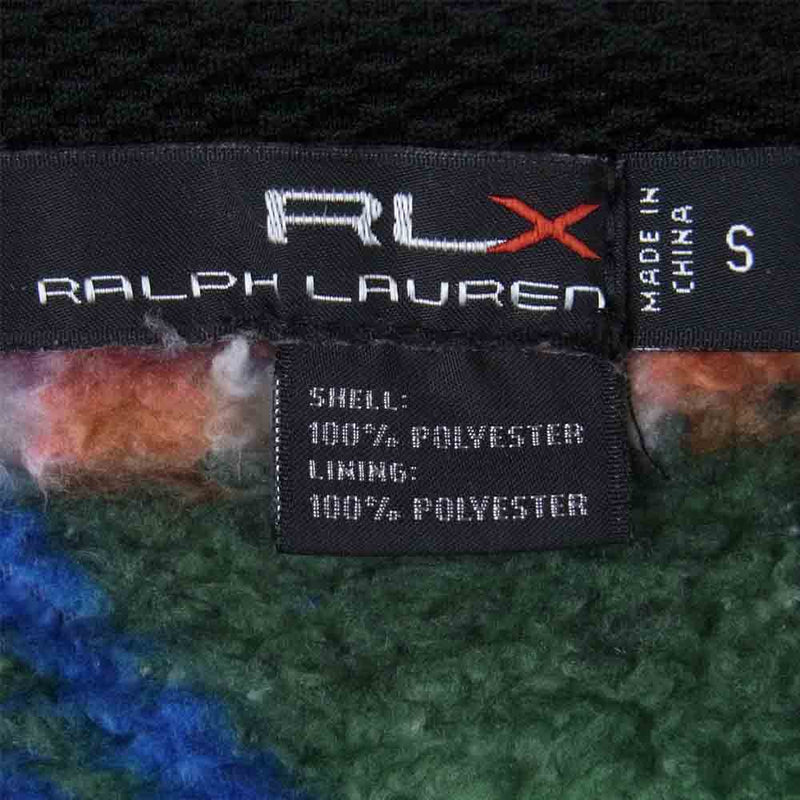RALPH LAUREN ラルフローレン RLX ネイティブ柄 フリース ボア ベスト 中国製 マルチカラー系 S【中古】