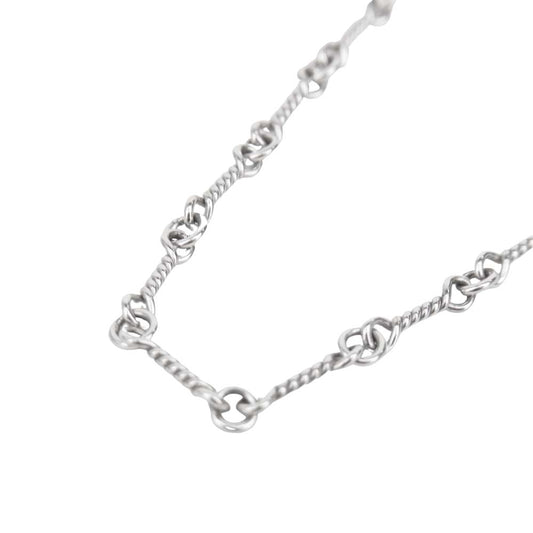 CHROME HEARTS クロムハーツ（原本無） 18KWG NECKCHAIN T16 16inch 16インチ ツイスト チェーン シルバー系【中古】