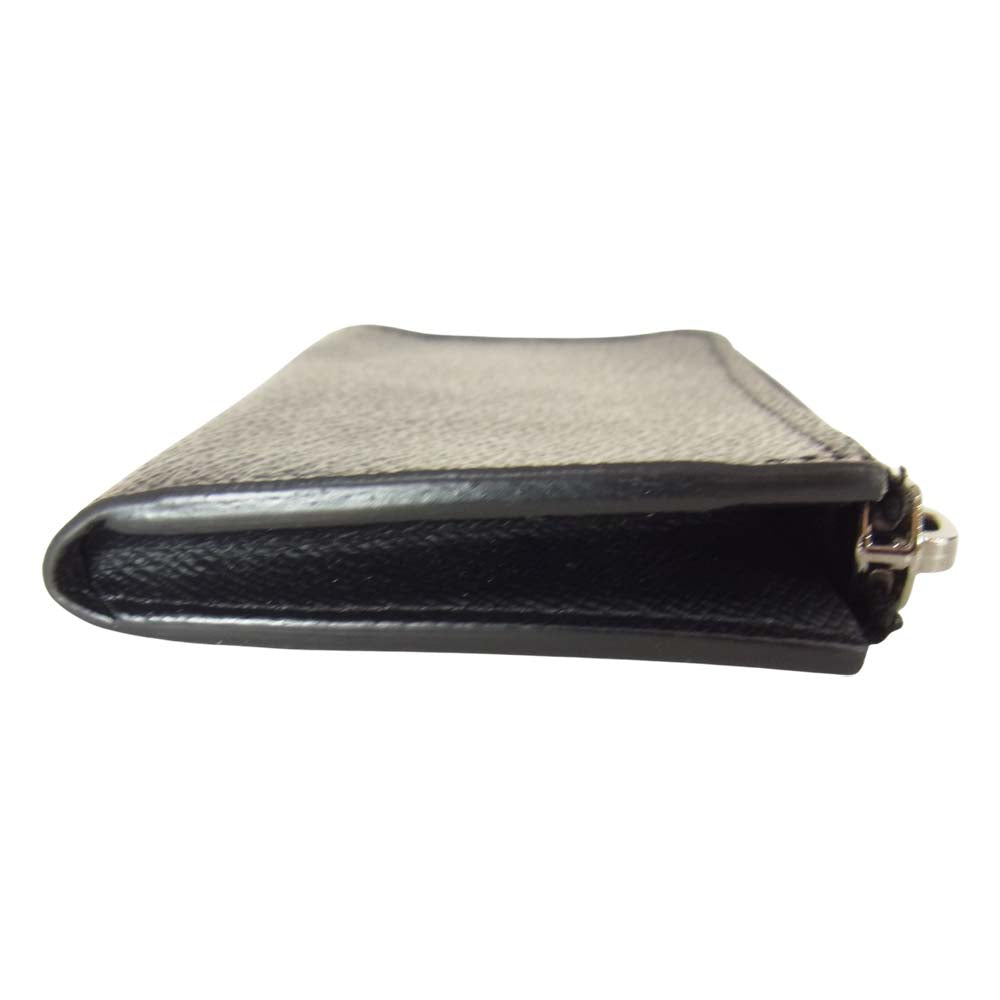 LOUIS VUITTON ルイ・ヴィトン M63536 ポルトモネジュール モノグラム エクリプス 財布 コインケース ブラック系【中古】
