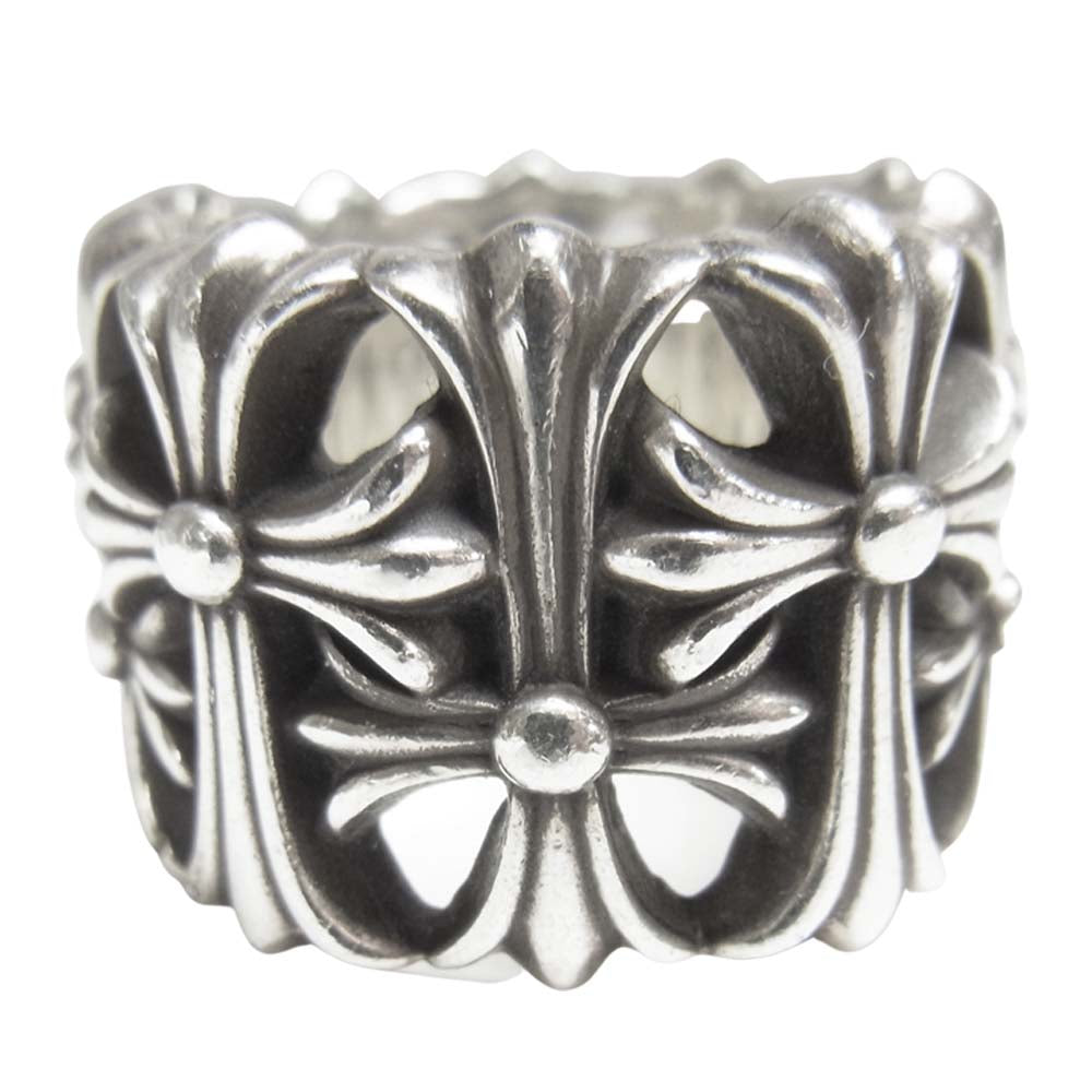 CHROME HEARTS クロムハーツ（原本無） CEMETERY CRS RING セメタリー クロス リング シルバー系 21号程度【中古】