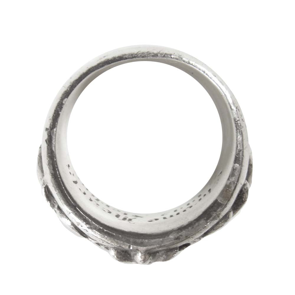 CHROME HEARTS クロムハーツ（原本無） FRORAL CRS RING フローラル クロス リング シルバー系 18号程度【中古】