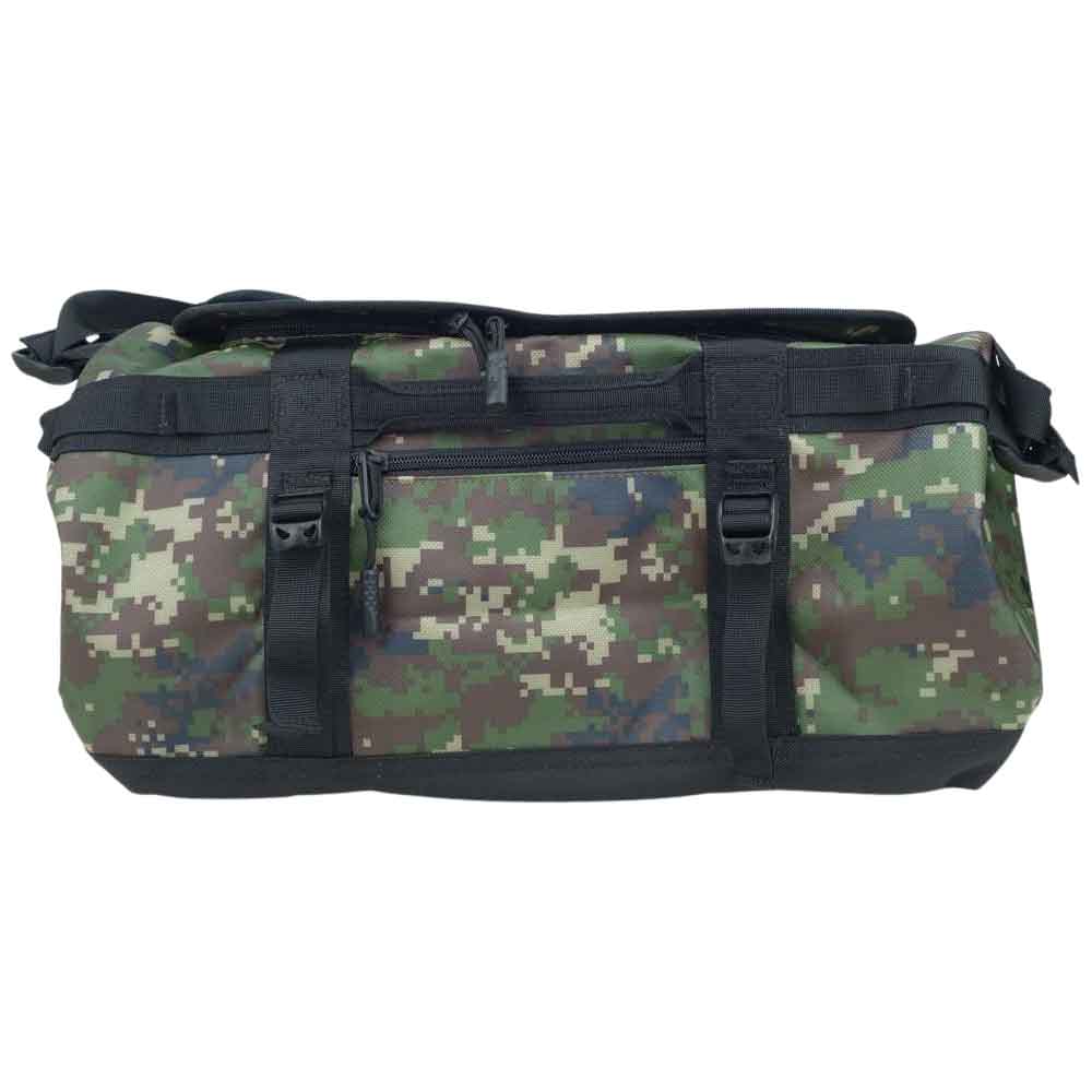 THE NORTH FACE ノースフェイス NF0A3ETN BASE CAMP DUFFEL ベースキャンプ ダッフル ボストン バッグ グリーン系 カモ柄【美品】【中古】