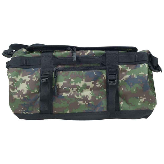 THE NORTH FACE ノースフェイス NF0A3ETN BASE CAMP DUFFEL ベースキャンプ ダッフル ボストン バッグ グリーン系 カモ柄【美品】【中古】