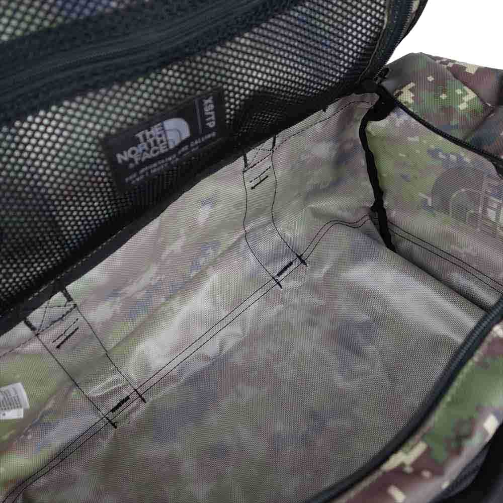 THE NORTH FACE ノースフェイス NF0A3ETN BASE CAMP DUFFEL ベースキャンプ ダッフル ボストン バッグ グリーン系 カモ柄【美品】【中古】