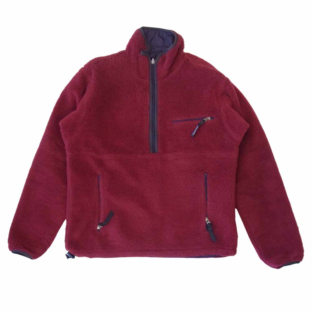 patagonia パタゴニア 96AW 29361 USA製 Pile Glissade Pullover パイル グリセード プルオーバー リバーシブル エンジ系 パープル系 S【中古】