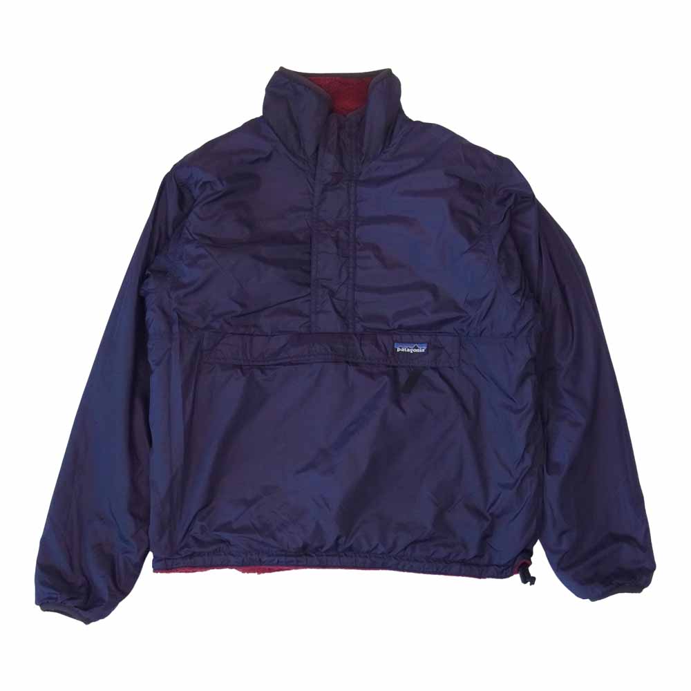 patagonia パタゴニア 96AW 29361 USA製 Pile Glissade Pullover パイル グリセード プルオーバー リバーシブル エンジ系 パープル系 S【中古】