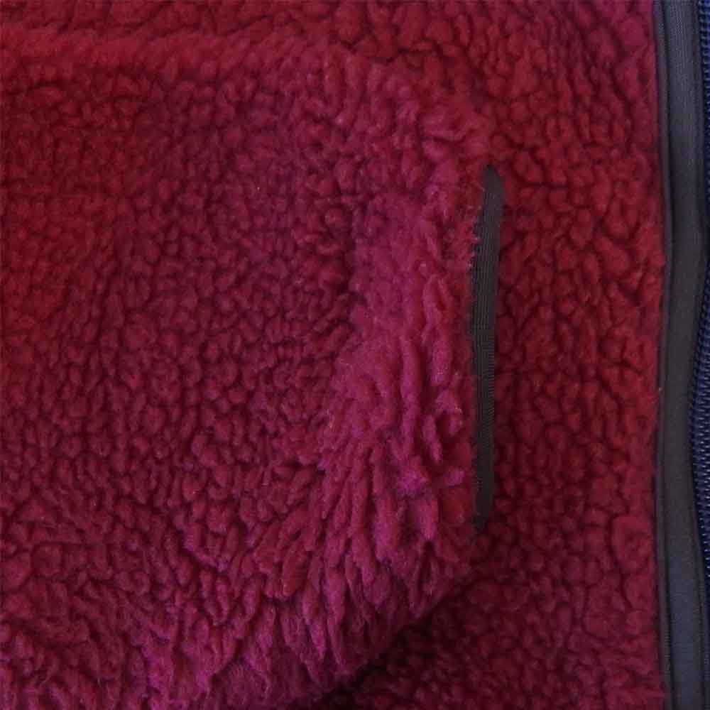 patagonia パタゴニア 96AW 29361 USA製 Pile Glissade Pullover パイル グリセード プルオーバー リバーシブル エンジ系 パープル系 S【中古】