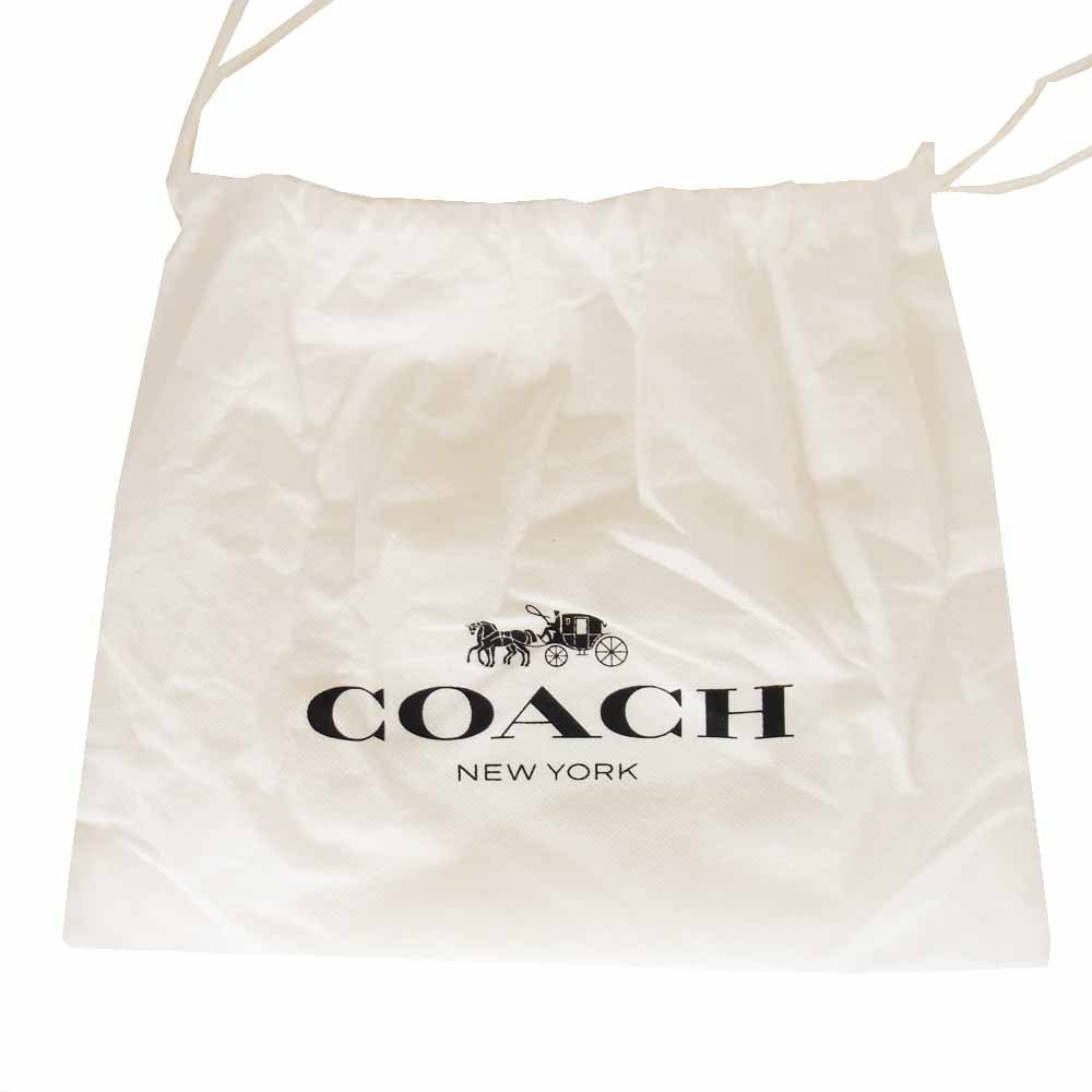 COACH コーチ F58035 シグネチャー コーナージップ リストレット ブラウン系【中古】