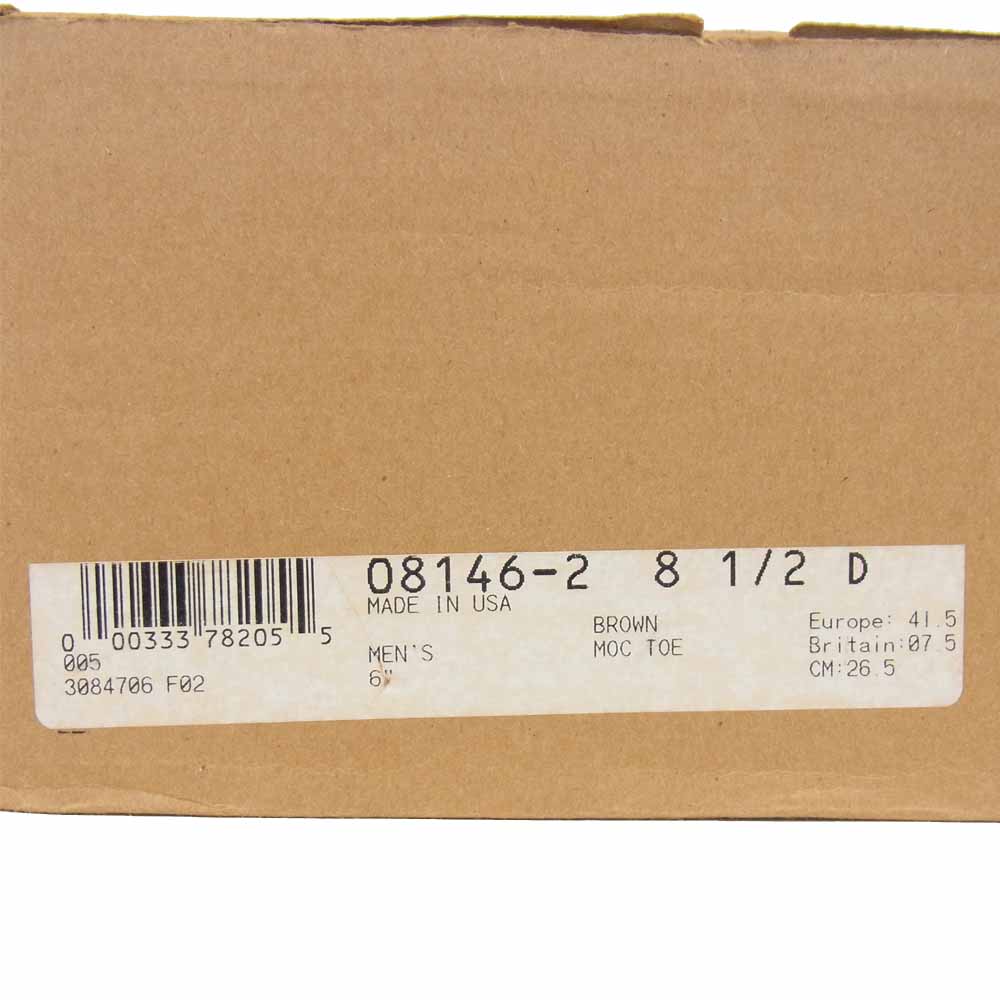 RED WING レッドウィング 8146 6 CLASSIC MOC クラシックモックトゥ ブーツ ダークブラウン系 26.5cm【中古】