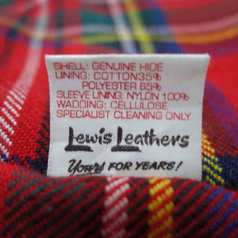 Lewis Leathers ルイスレザー 441T サイクロン タイト フィット ブラック系 36【新古品】【未使用】【中古】