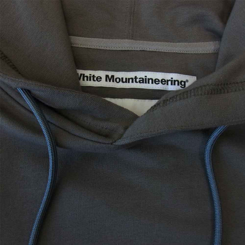 WHITE MOUNTAINEERING ホワイトマウンテニアリング WM LOGO HALF PRINTED HOODIE グレー系【新古品】【未使用】【中古】