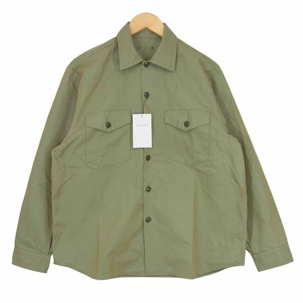 SOPH ソフ 21SS SOPH-210006 DOUBLE POCKET BIG SHIRT  カーキ系 S【新古品】【未使用】【中古】