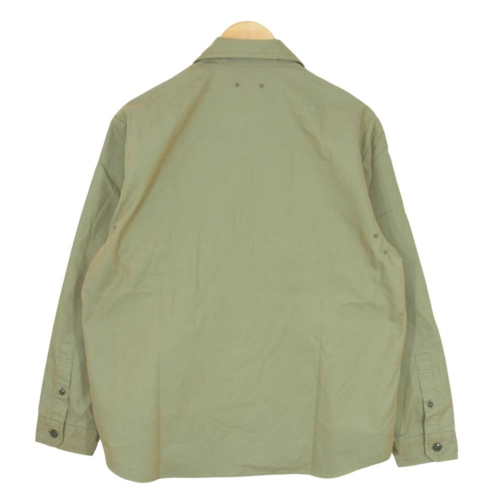 SOPH ソフ 21SS SOPH-210006 DOUBLE POCKET BIG SHIRT  カーキ系 S【新古品】【未使用】【中古】
