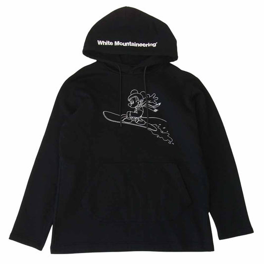 WHITE MOUNTAINEERING ホワイトマウンテニアリング 21AW Disney DESIGN PULLOVER HOODIE ブラック系 1【新古品】【未使用】【中古】