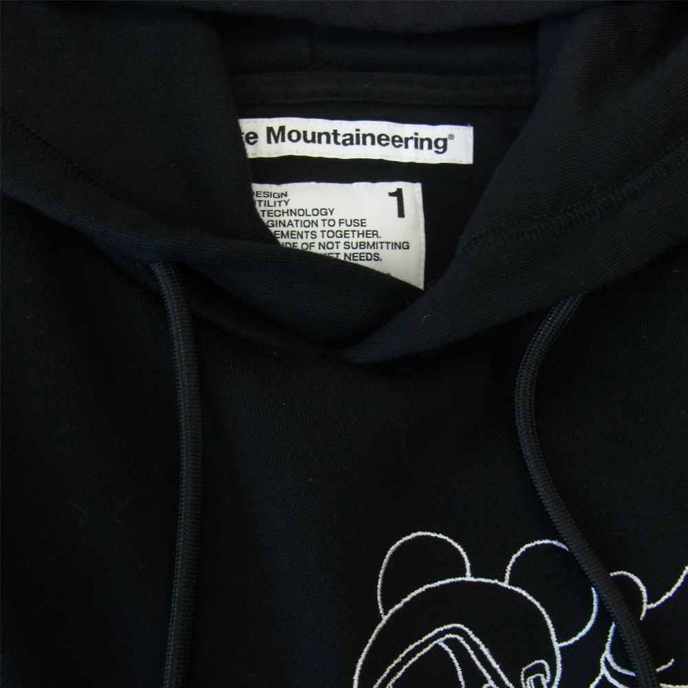 WHITE MOUNTAINEERING ホワイトマウンテニアリング 21AW Disney DESIGN PULLOVER HOODIE ブラック系 1【新古品】【未使用】【中古】