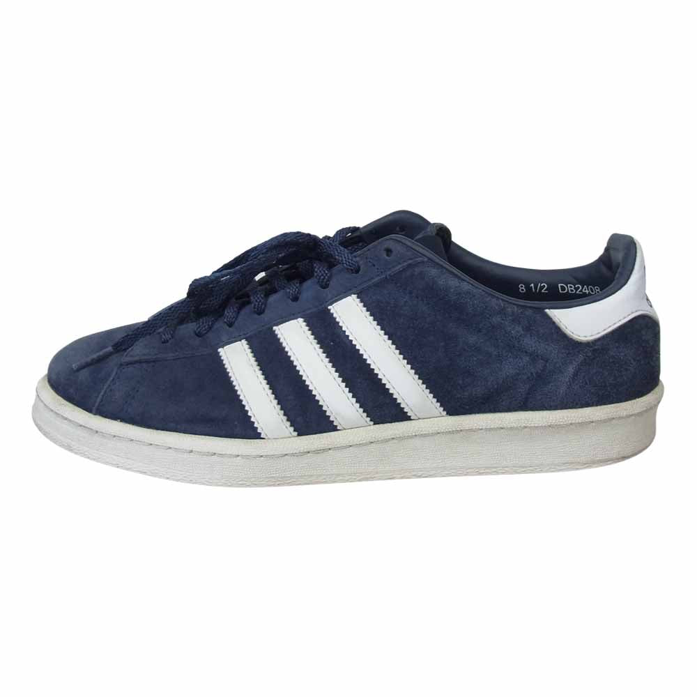 adidas アディダス 17AW DB2408 × DESCENDANT CAMPUS ディセンダント キャンパス ローカット スニーカー ネイビー系 27㎝【中古】