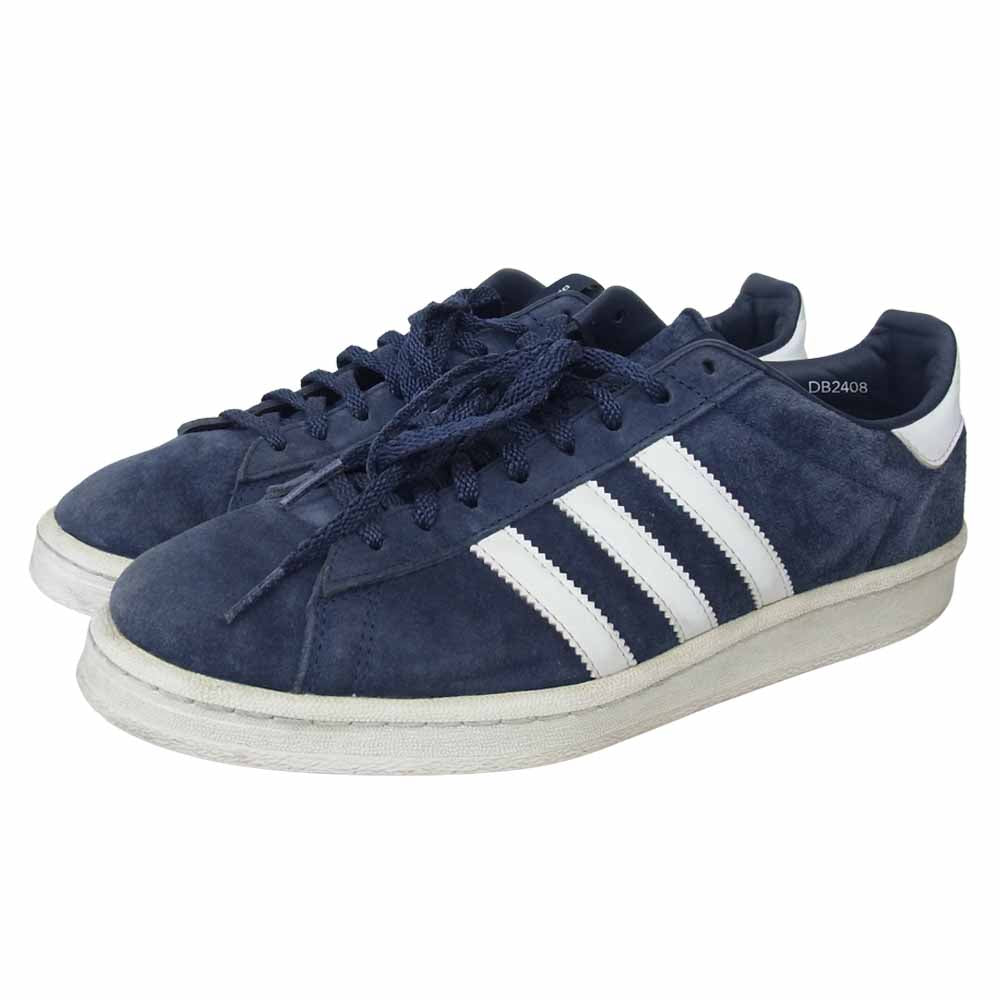 adidas アディダス 17AW DB2408 × DESCENDANT CAMPUS ディセンダント キャンパス ローカット スニーカー ネイビー系 27㎝【中古】