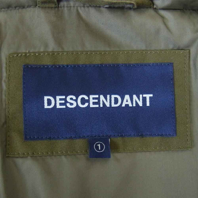 DESCENDANT ディセンダント 18AW FROID PRIMALOFT JACKET ファー プリマロフト ジャケット カーキ系 1【中古】