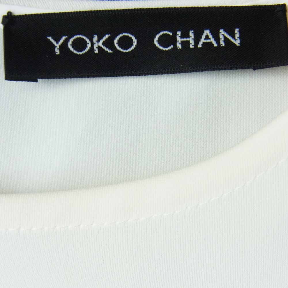YOKO CHAN ヨーコチャン 18SS YCB-118-095 NO SLEEVE HEM GATHERED BLOUSE ノースリーブ クティアード ブラウス オフホワイト系 36【中古】