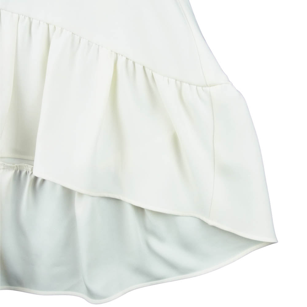 YOKO CHAN ヨーコチャン 18SS YCB-118-095 NO SLEEVE HEM GATHERED BLOUSE ノースリーブ クティアード ブラウス オフホワイト系 36【中古】