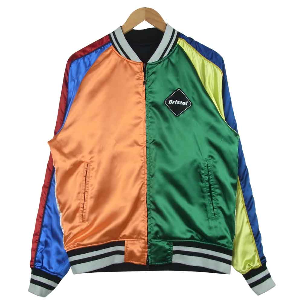 F.C.R.B. エフシーアールビー 18SS FCRB-180000 REVERSIBLE PDK JACKET リバーシブル ジャケット ブラック系 マルチカラー系 L【美品】【中古】