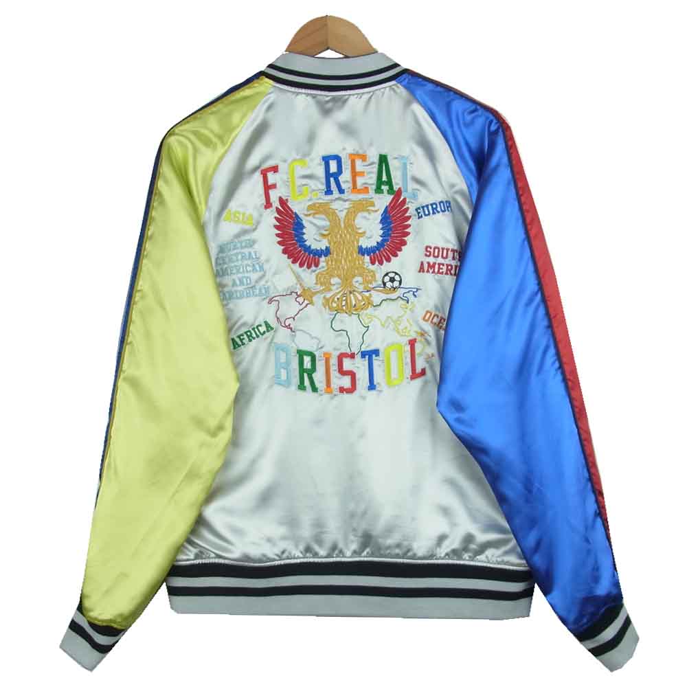 F.C.R.B. エフシーアールビー 18SS FCRB-180000 REVERSIBLE PDK JACKET リバーシブル ジャケット ブラック系 マルチカラー系 L【美品】【中古】