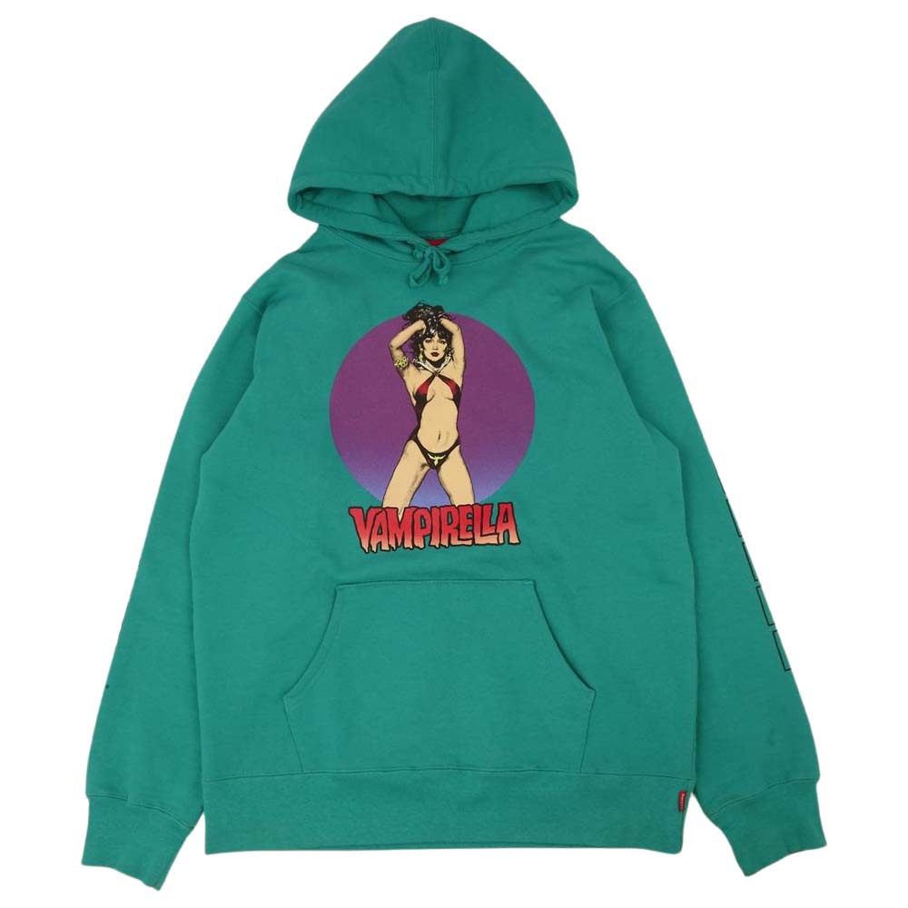 Supreme シュプリーム 17SS Vampirella Hooded Sweatshirt グリーン系 L【中古】