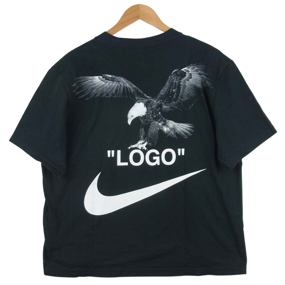 OFF-WHITE オフホワイト 18SS NIKE ナイキ MERCURIAL NRG FOOTBALL TEE マーキュリアル フットボール 半袖 Tシャツ ブラック系 S【中古】