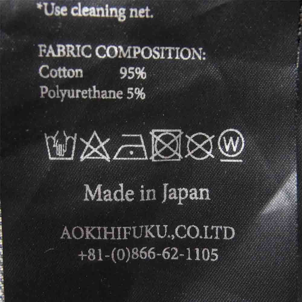 ファガッセン トシキアオキ AQUA BLOW クラッシュ加工 ストレッチ スキニー デニム パンツ インディゴブルー系 28【中古】