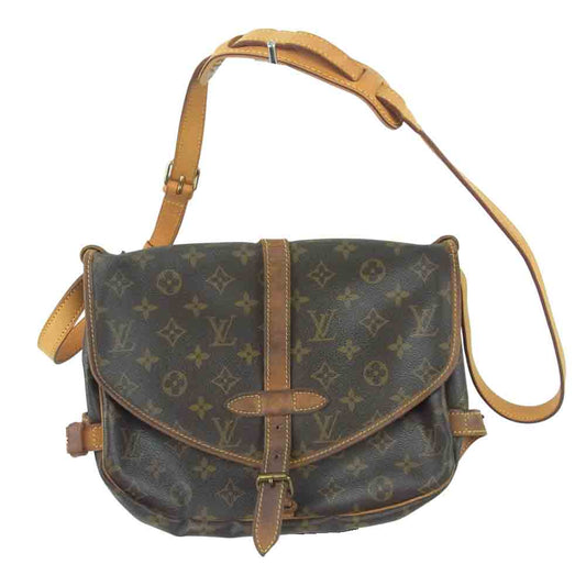 LOUIS VUITTON ルイ・ヴィトン M42256 ソミュール30 ショルダー バッグ ダークブラウン系【中古】