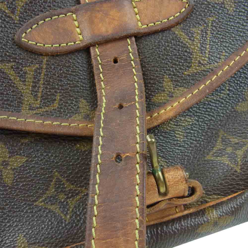 LOUIS VUITTON ルイ・ヴィトン M42256 ソミュール30 ショルダー バッグ ダークブラウン系【中古】