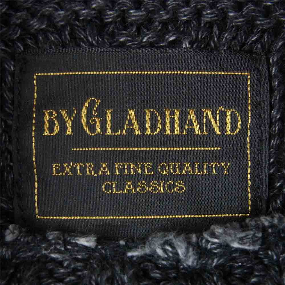 GLADHAND & Co. グラッドハンド 18AW ISLANDS Turtle Neck Cable Sweater アイランド タートル ネック セーター ニット ブラック系 M【中古】