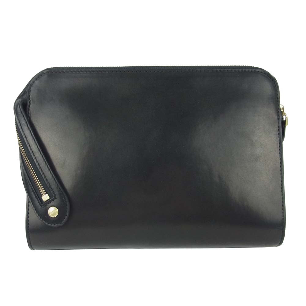 GANZO ガンゾ 0057377-10 LGAN GUD クラッチバッグ GUIDI LEATHER グイディ レザー ブラック系【中古】
