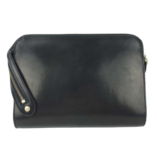 GANZO ガンゾ 0057377-10 LGAN GUD クラッチバッグ GUIDI LEATHER グイディ レザー ブラック系【中古】
